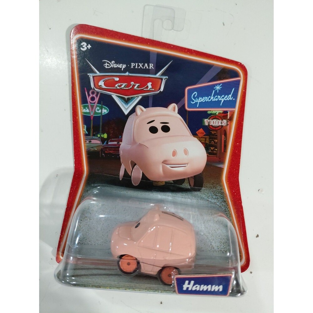 NIP Mattel 1:55 DieCast Disney Pixar Cars Supercharged Hamm Pig Cartoon Car